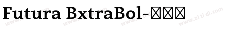 Futura BxtraBol字体转换